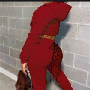 Burdgdy /Red 2 piece set